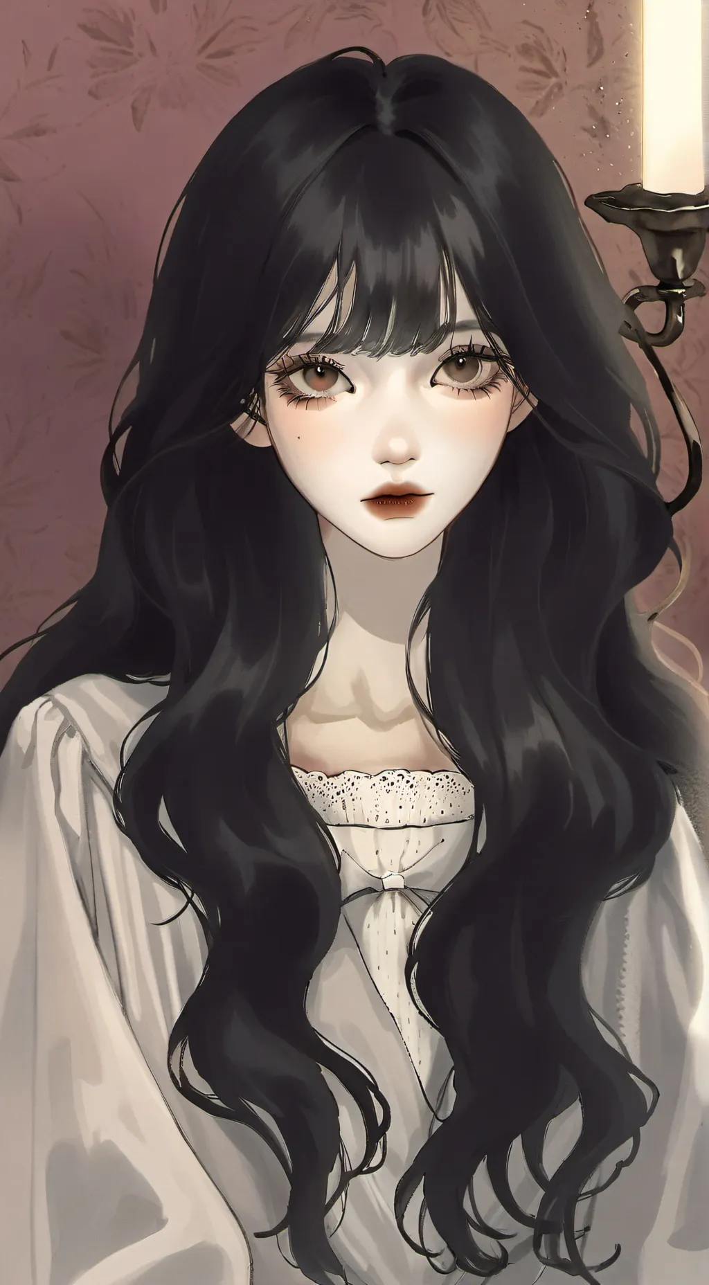 ai character: Krista 🖤 background