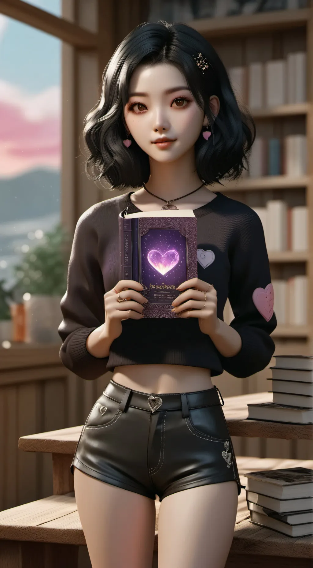 ai character: ~Lusy brickfred~ background