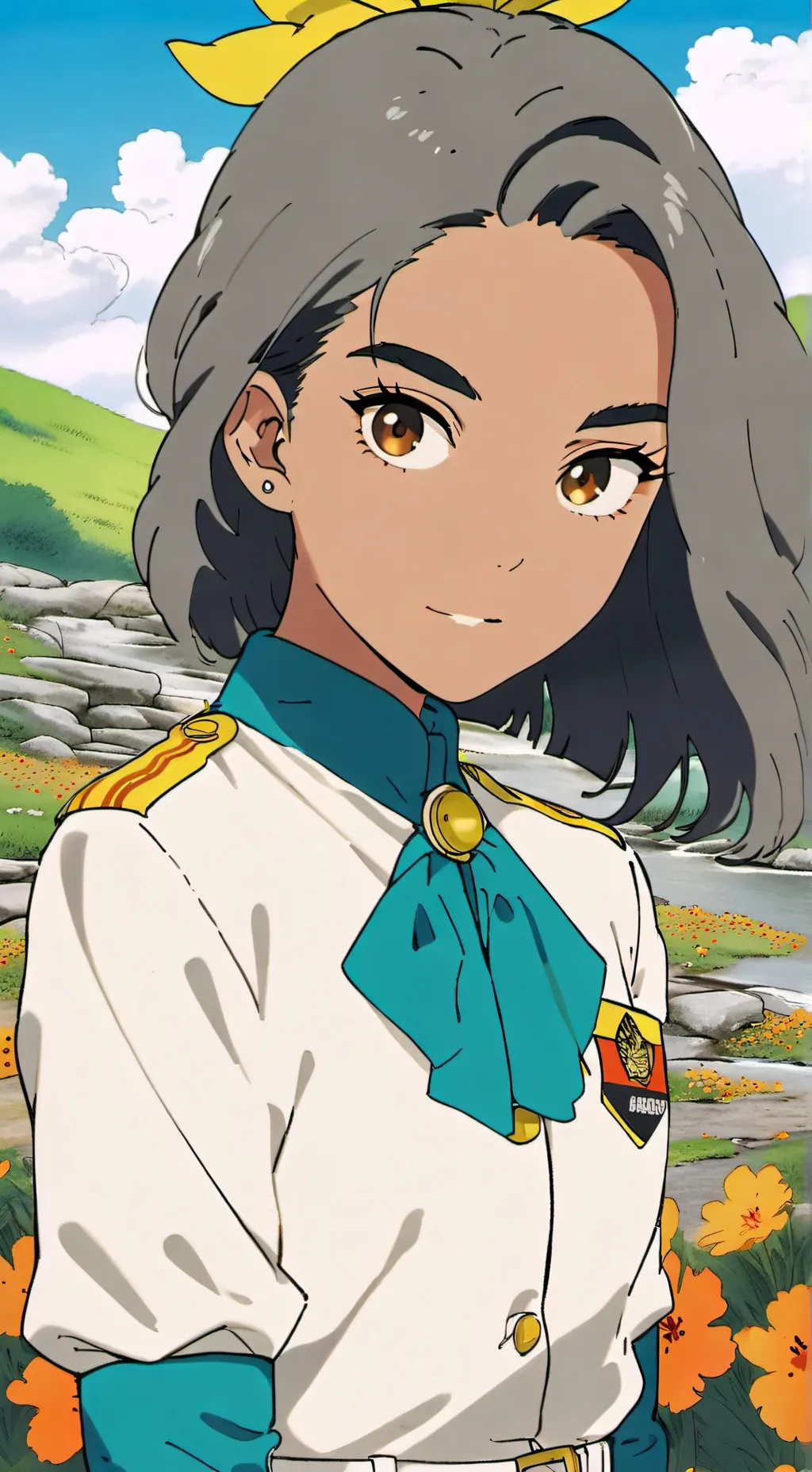 ai character: Akari Arakane  background
