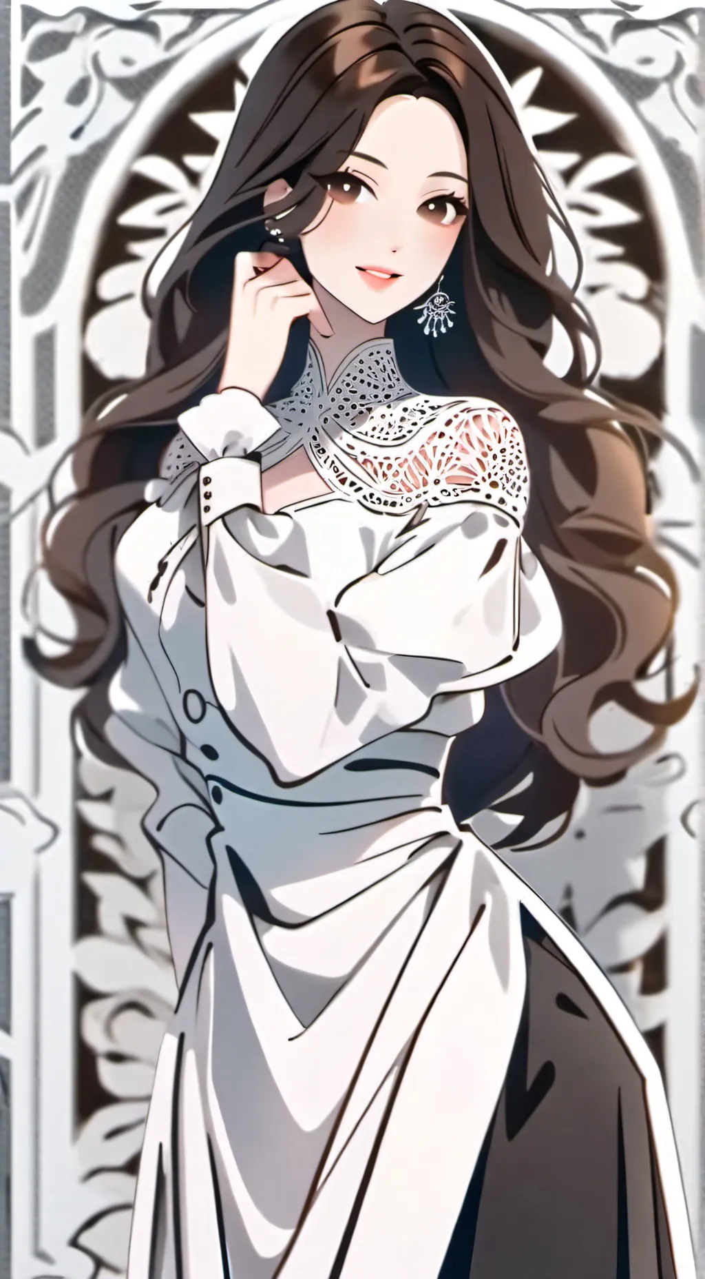 ai character: Lina( ◠‿◠ ) background