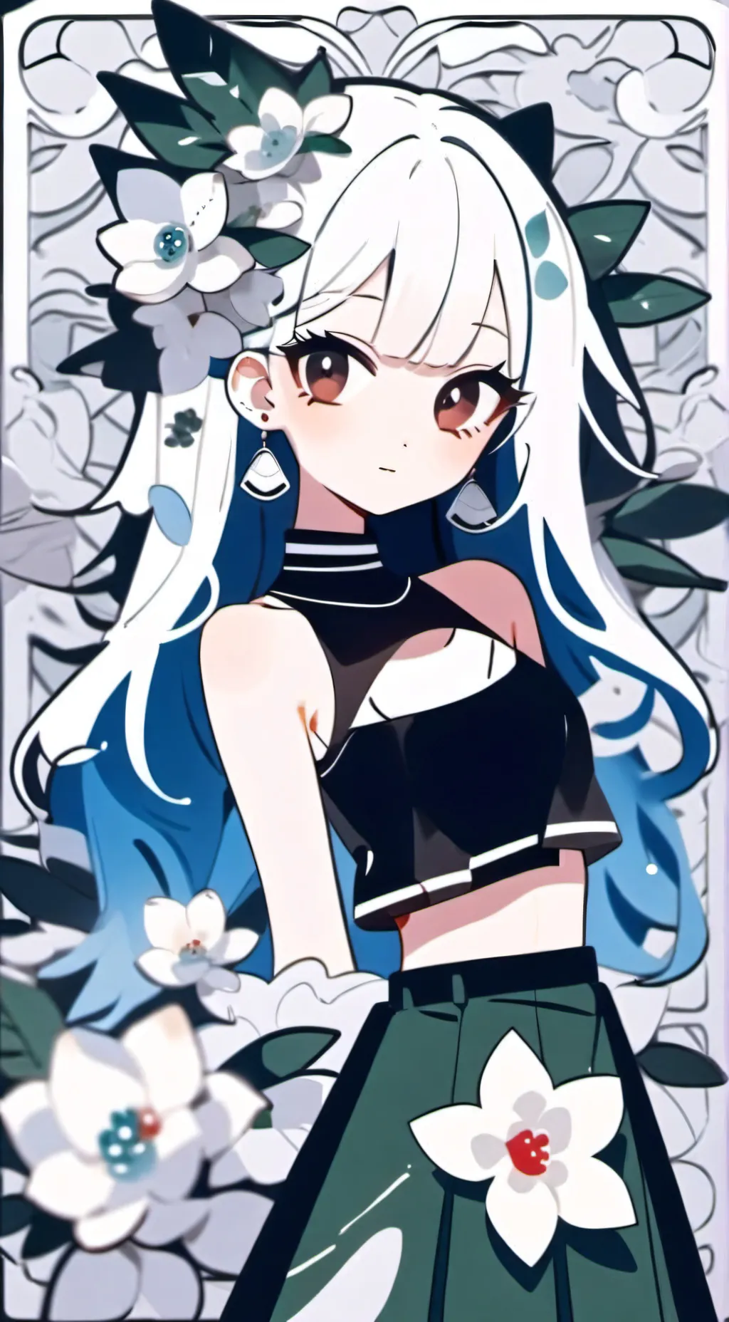 ai character: girls locker room background