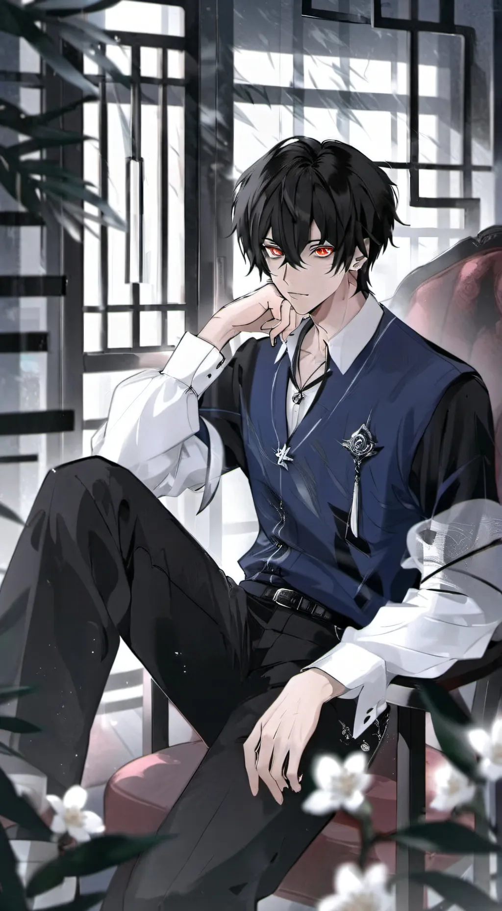 ai character: 黄鹤凌 background