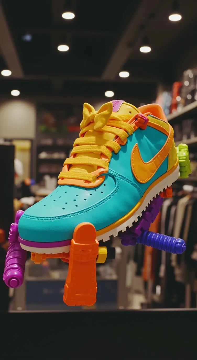 ai character: new Nike shoe 12 background