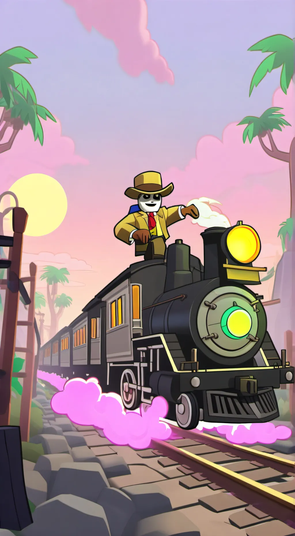 ai character: Dead rails background