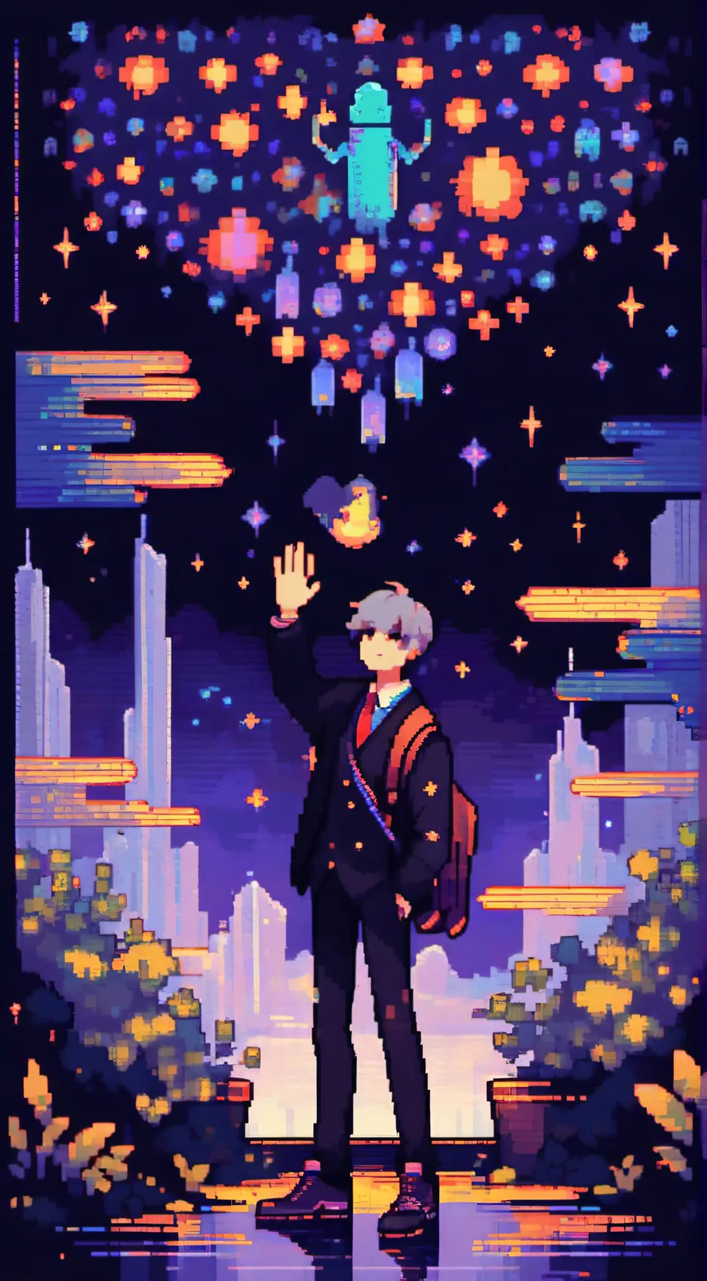 ai character: goodbye background