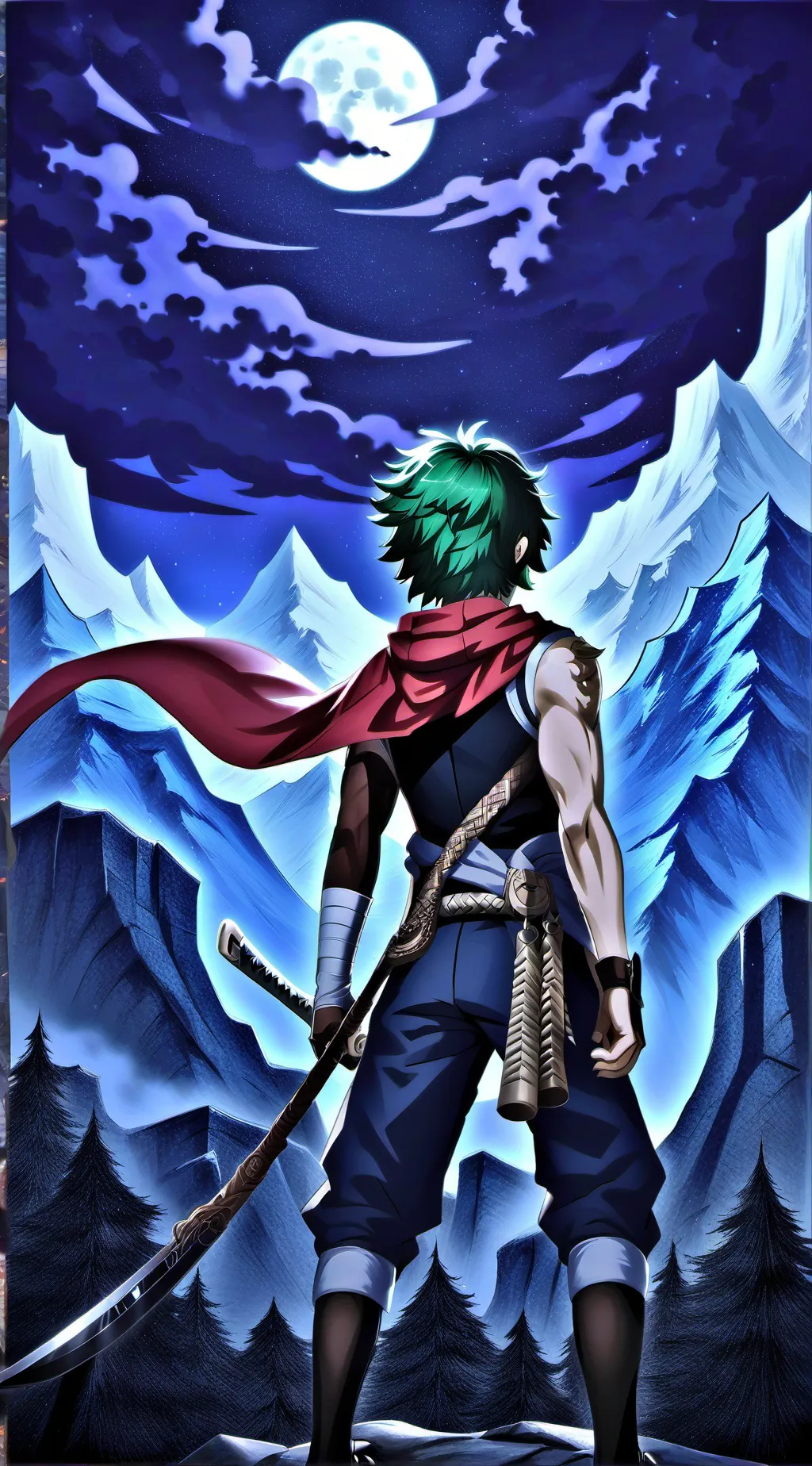 ai character: mha hike  background