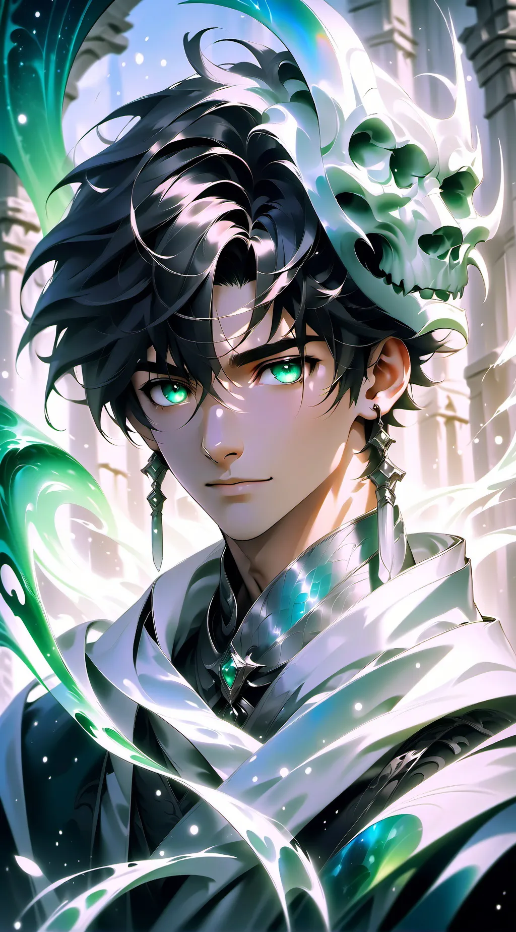 ai character: Devin Skull background