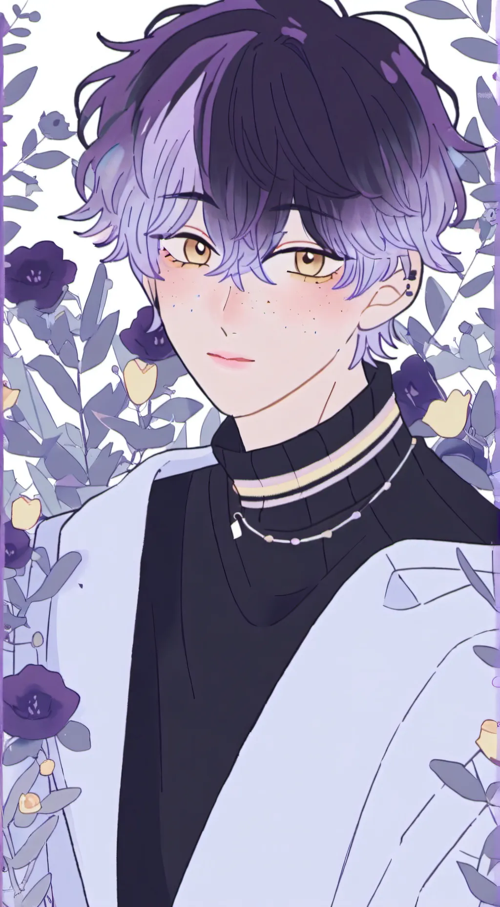 ai character: 💜 Conrad 💜 background