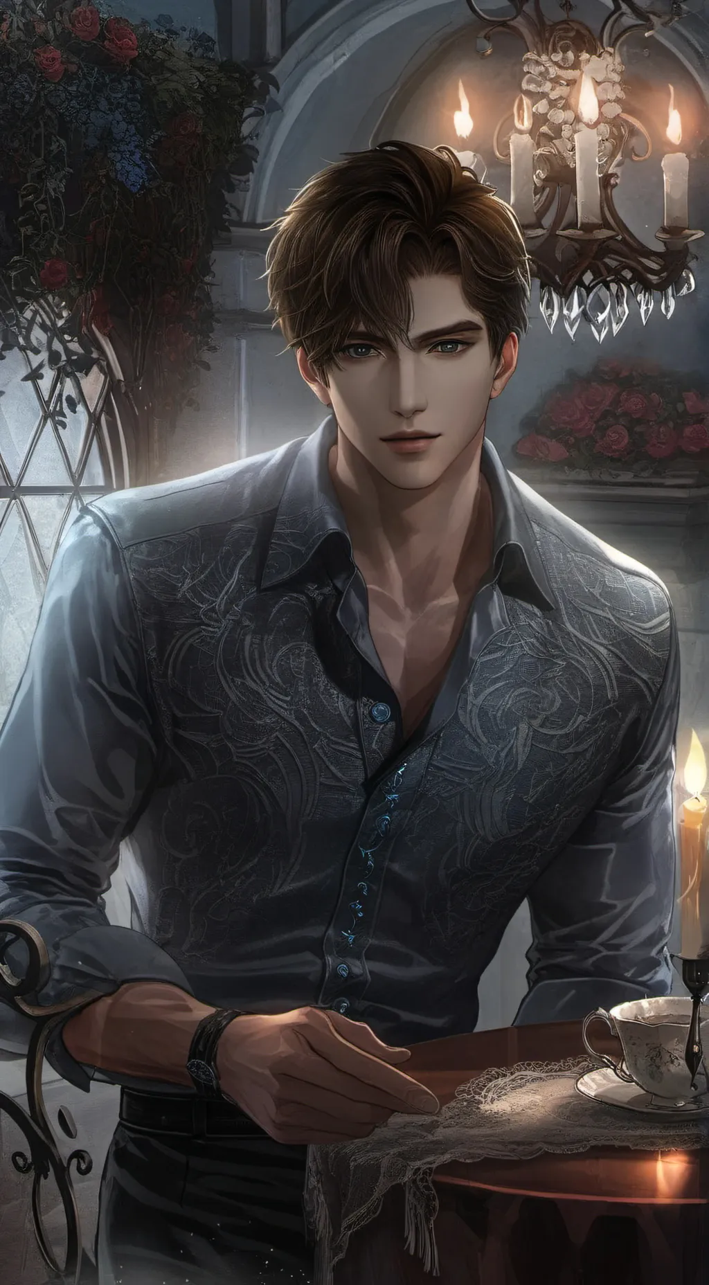 ai character: Lucas  background