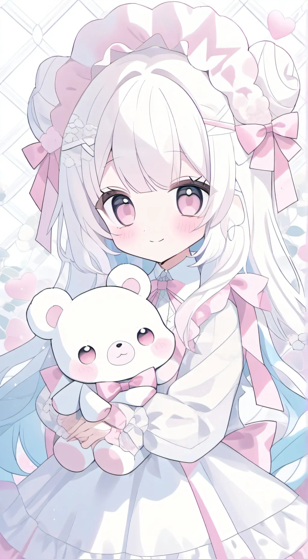 ai character: Silver background