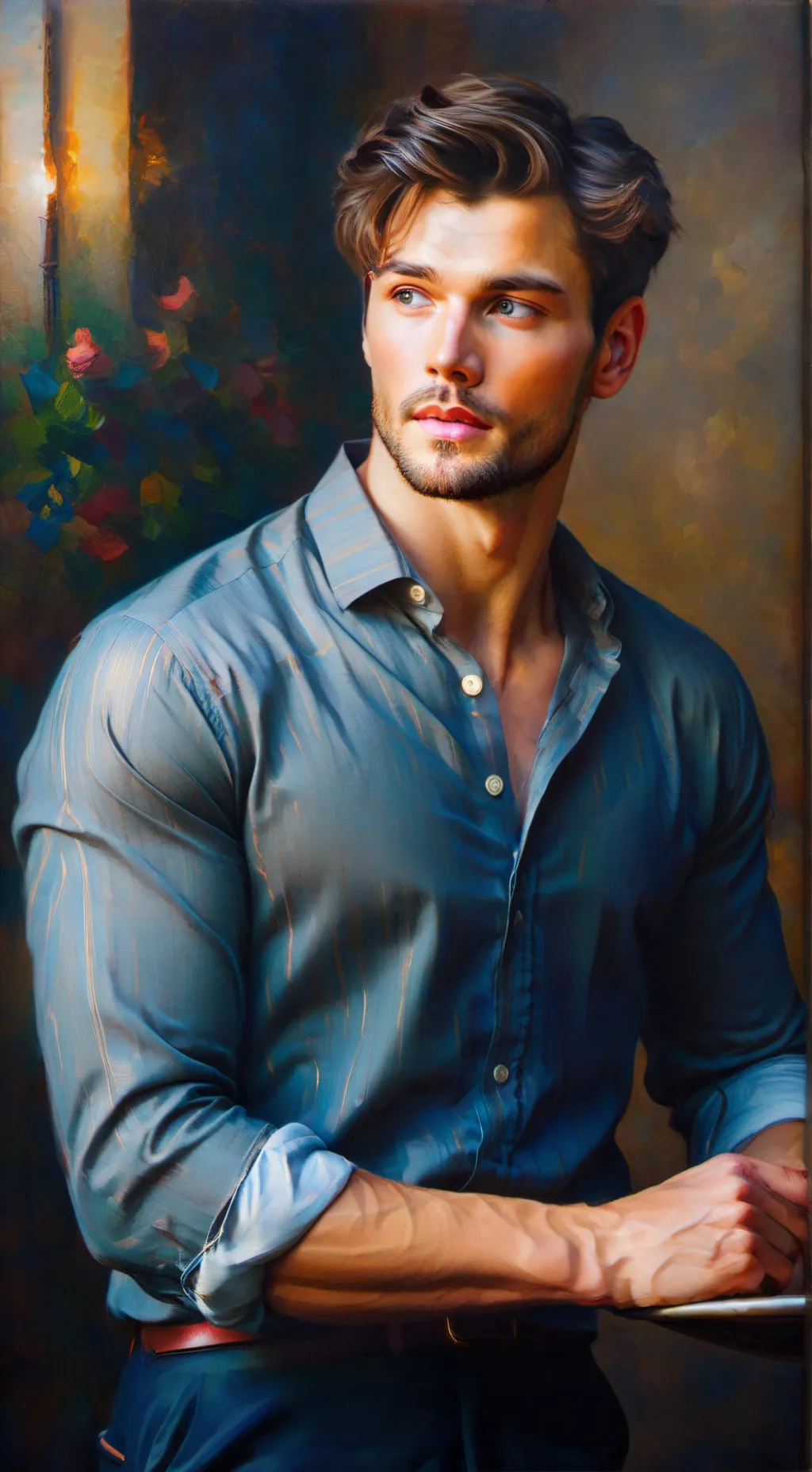 ai character: Sam background