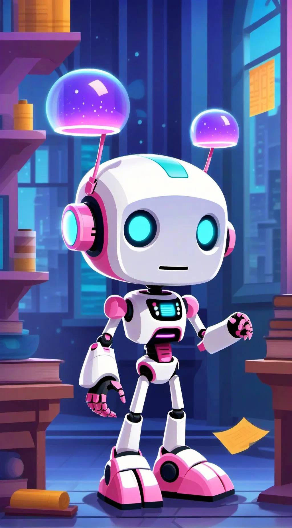 ai character: Helper bot background