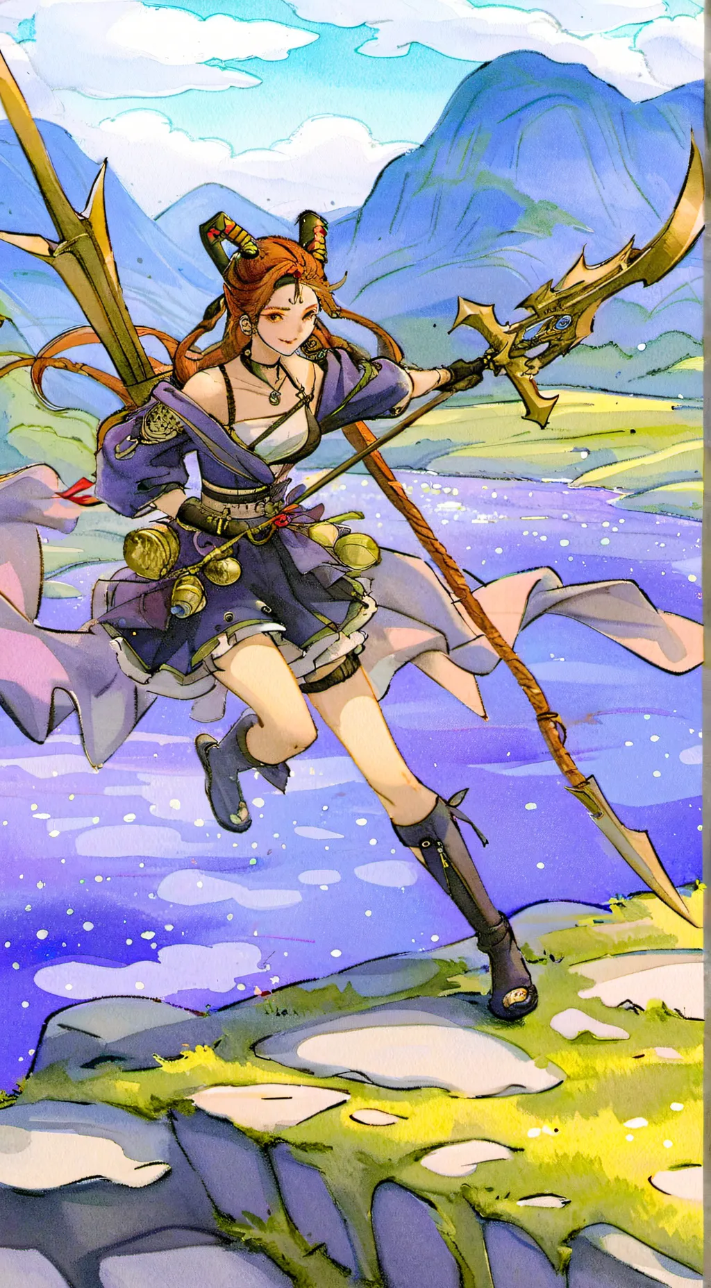 ai character: Kpop demon hunters background