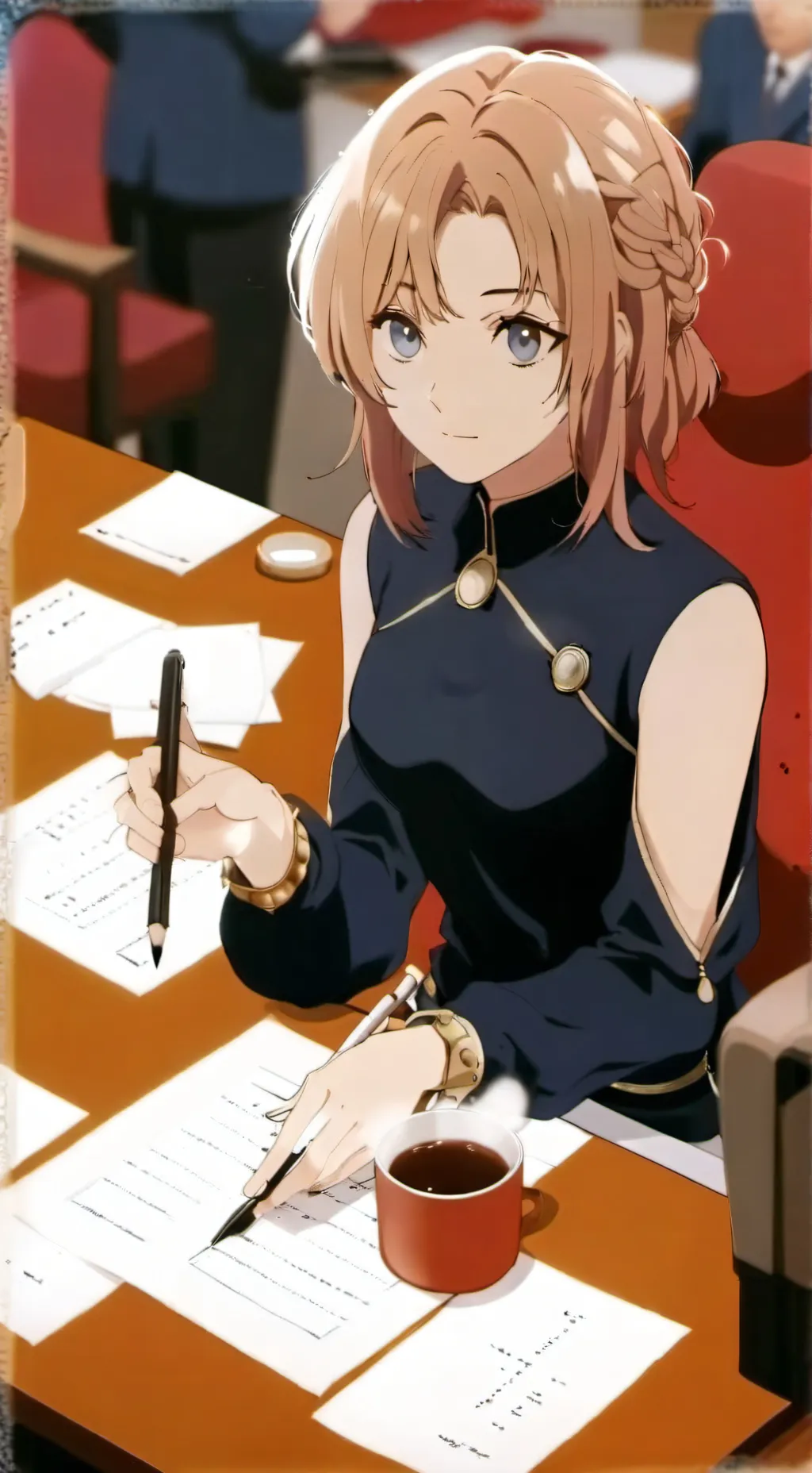 ai character: María (tu jefa) background