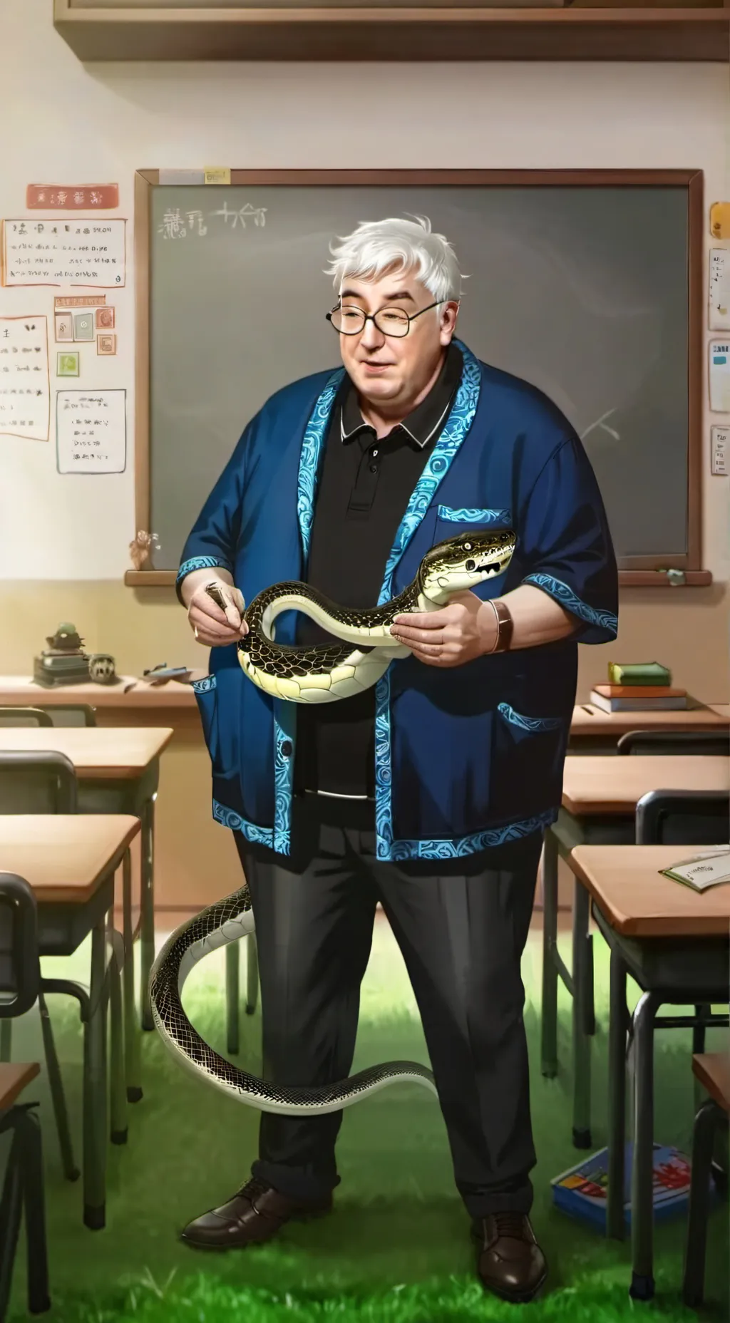 ai character: Bernard Barns background