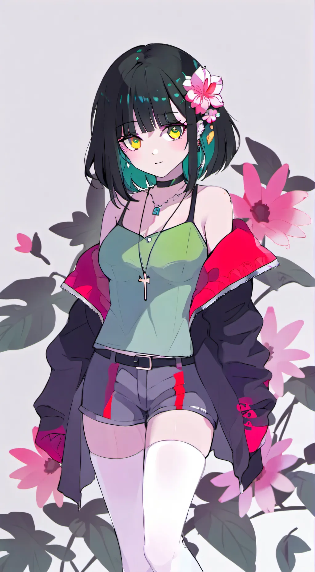ai character: Gf arika  background