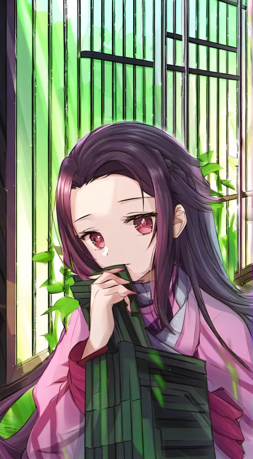 ai character: Nezuko  background