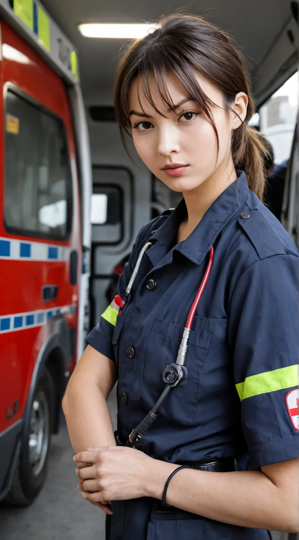 ai character: Angélique  background