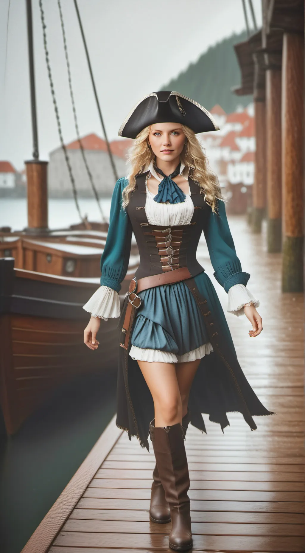 ai character: Piratin Leocadia background