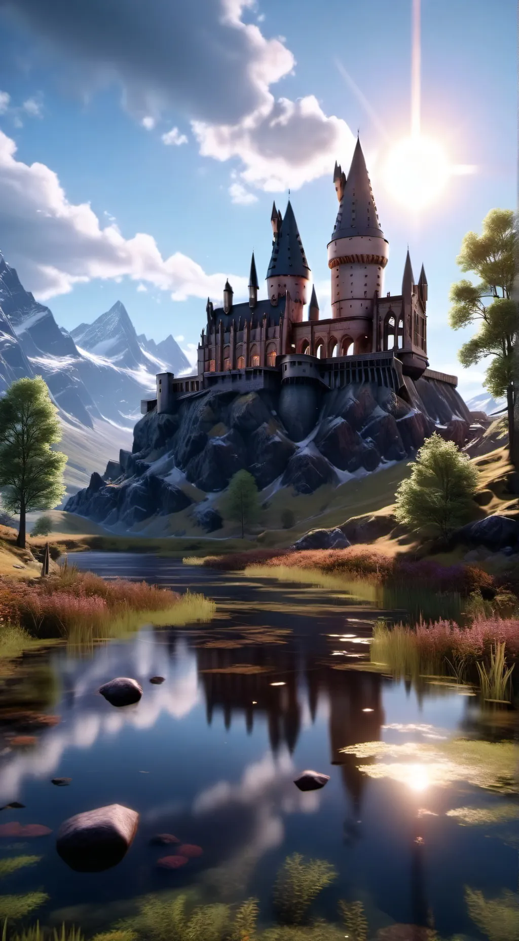 ai character: Hogwarts  background