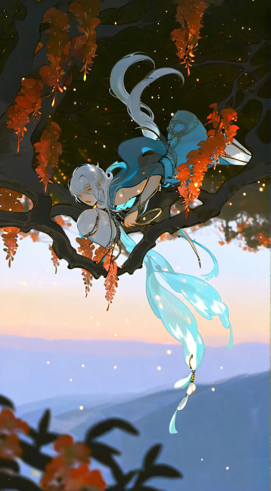 ai character: Moonflower :3 background