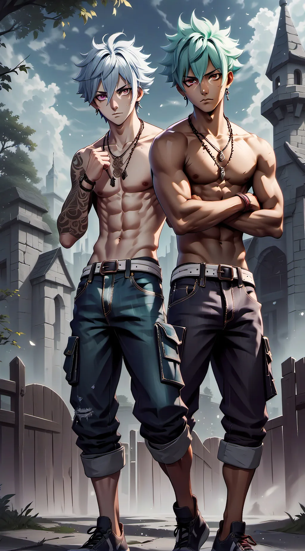 ai character: Grin & Breez background