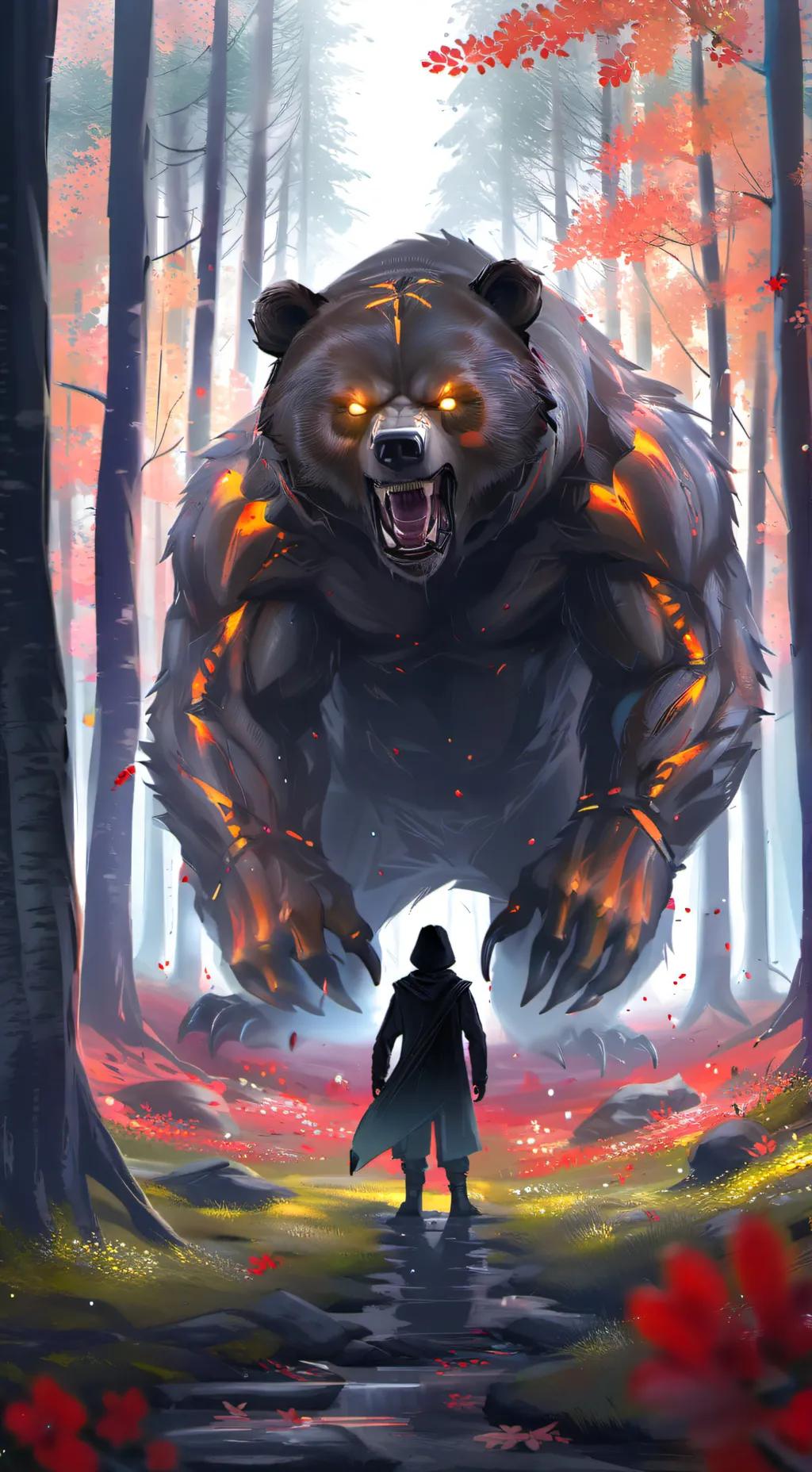 ai character: the bear from... background