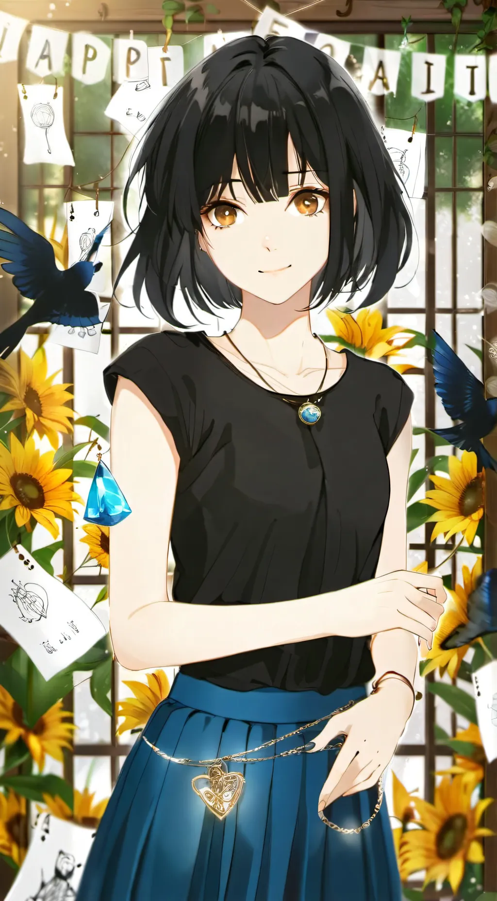 ai character: さとり background