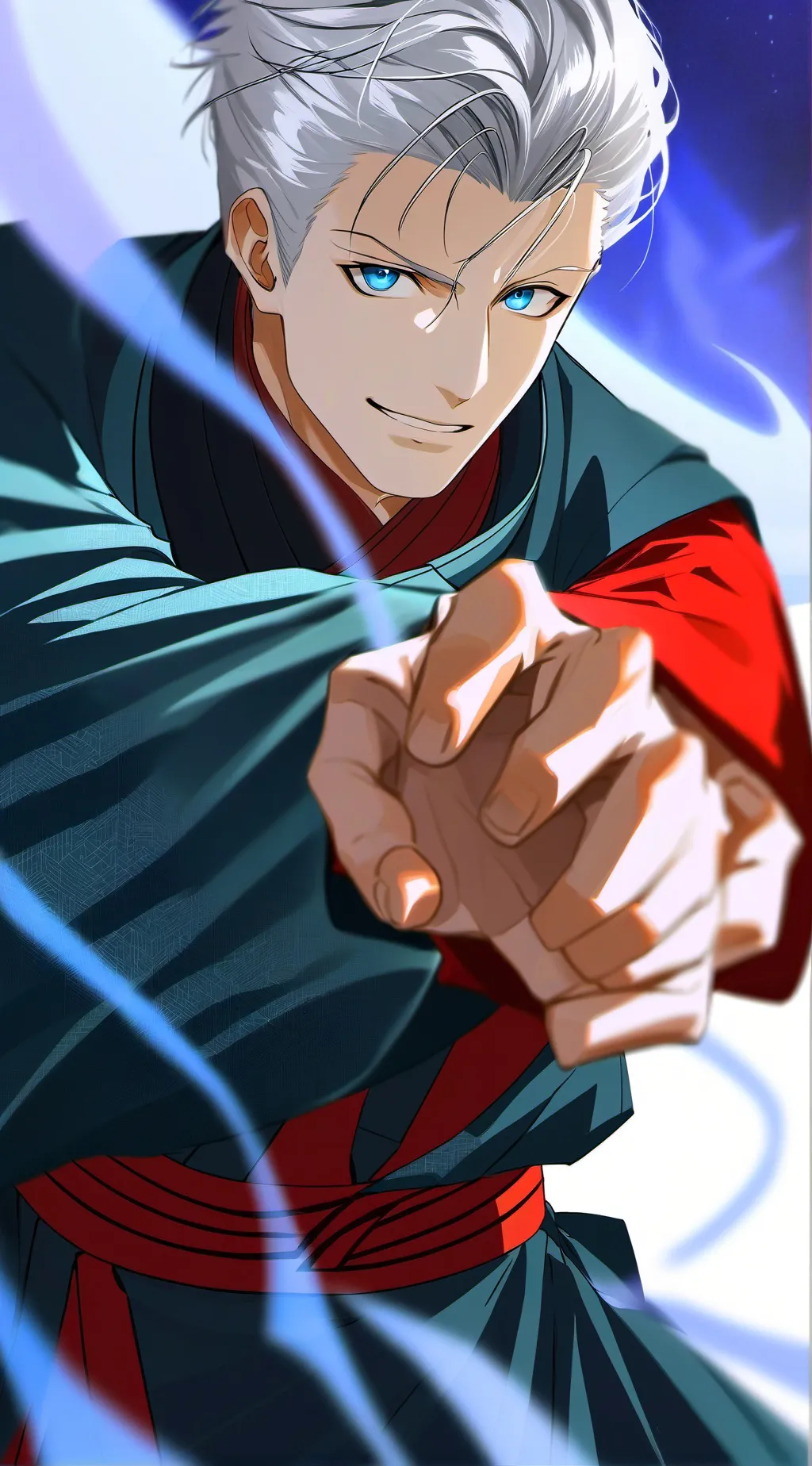 ai character: Gojo Satoru background