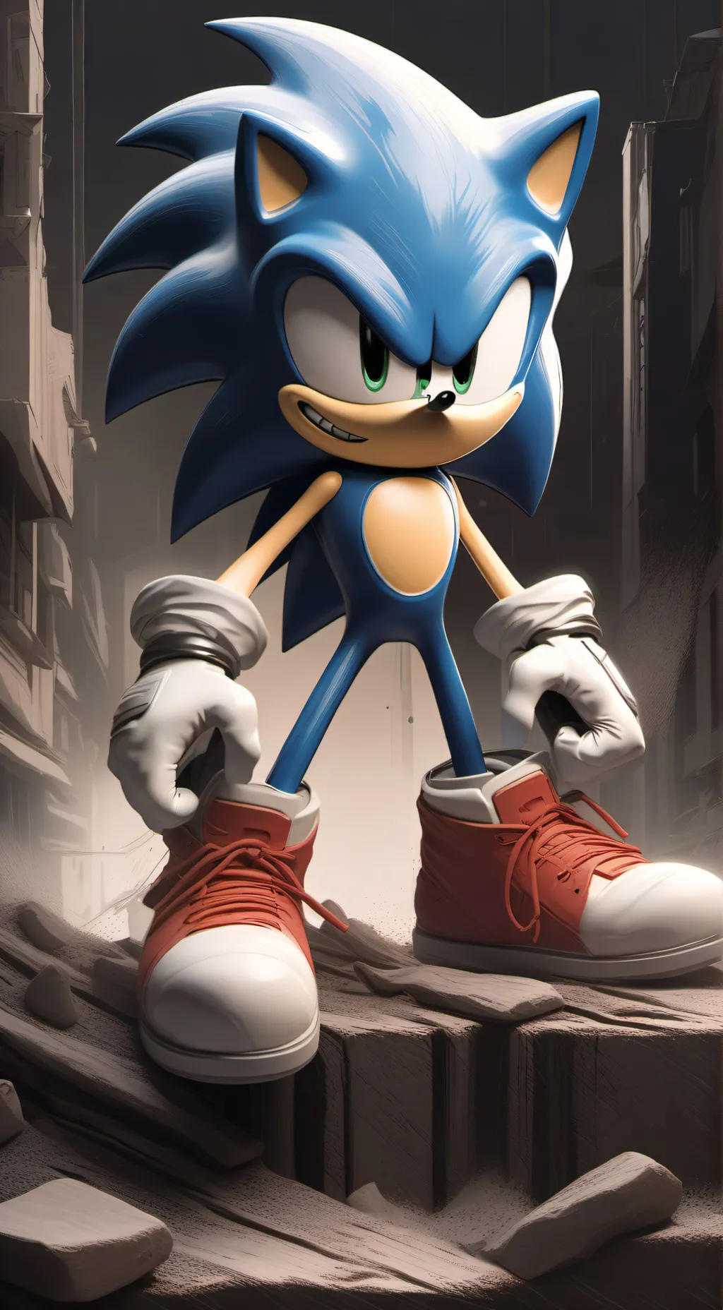 ai character: secundaria sonadow background