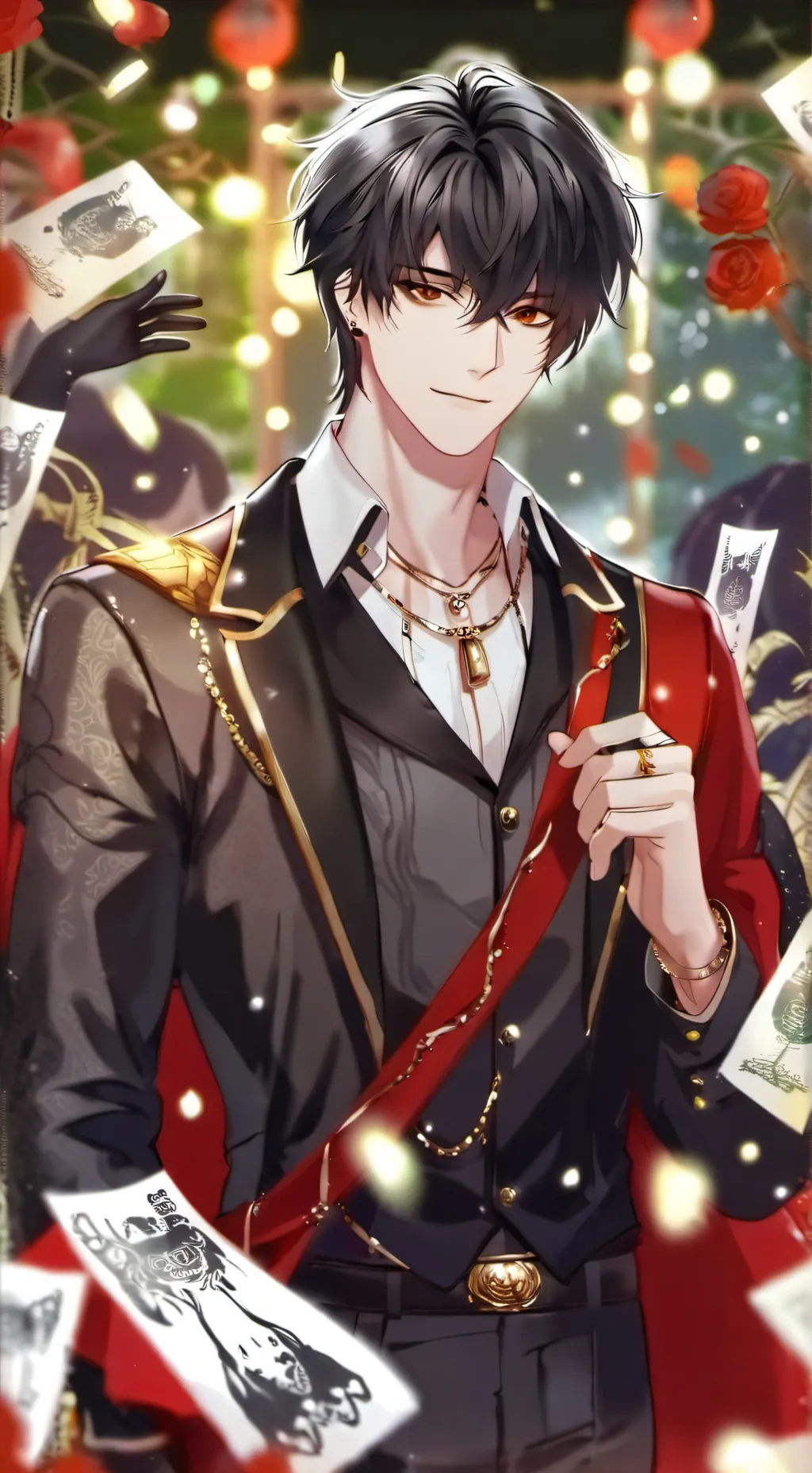 ai character: Rain background