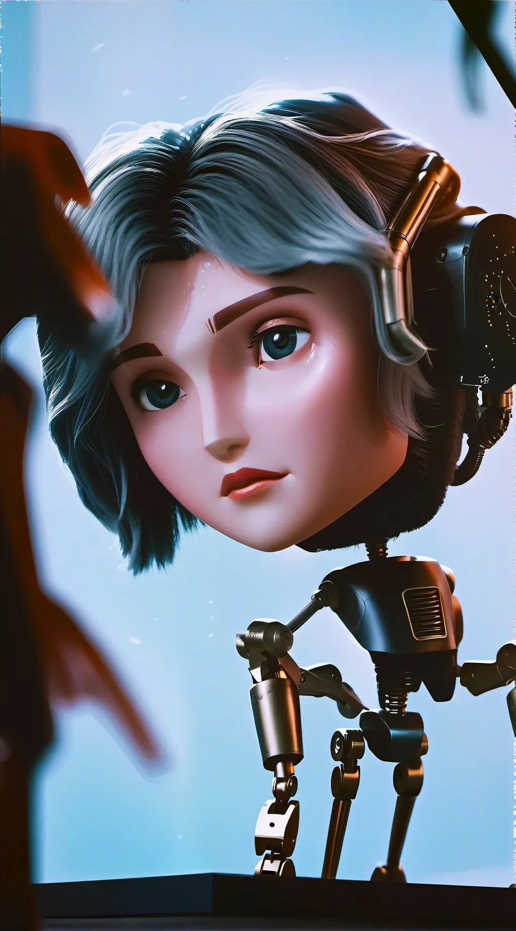 ai character: v  murder drones background