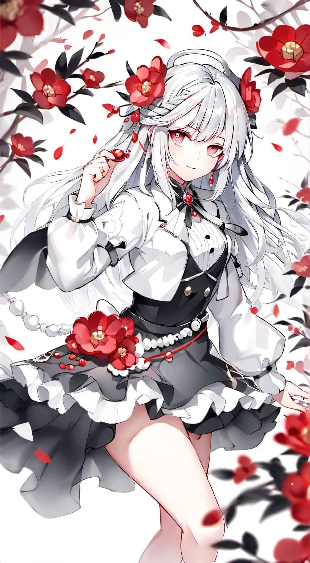 ai character: Ashley  background