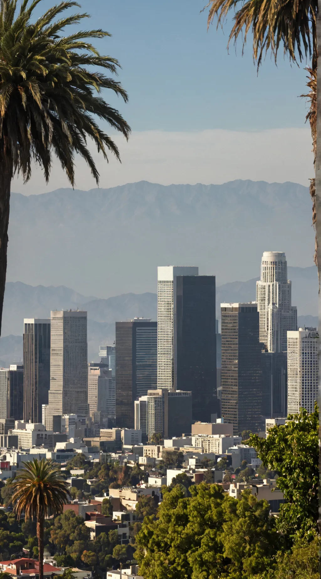 ai character: Los Angeles  background