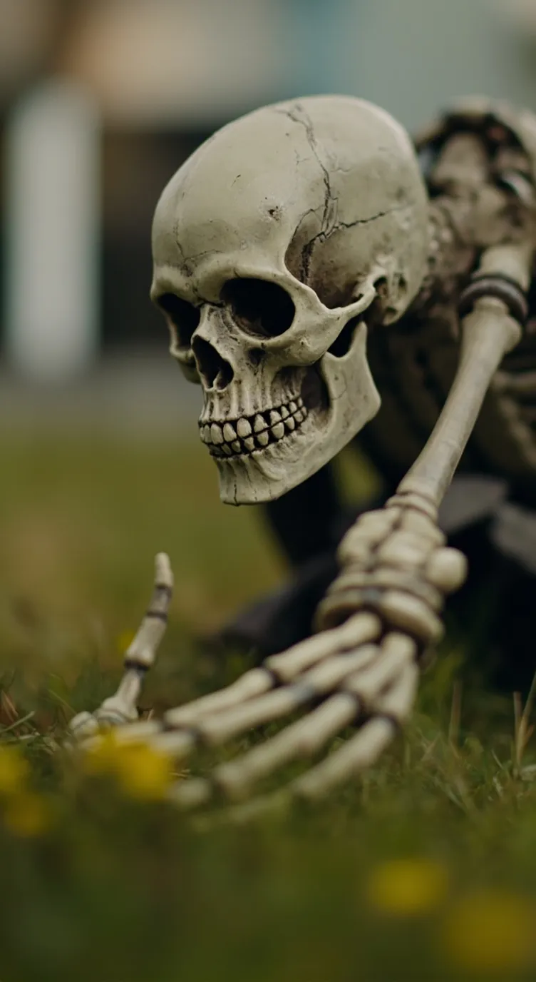 ai character: Evil skeleton background