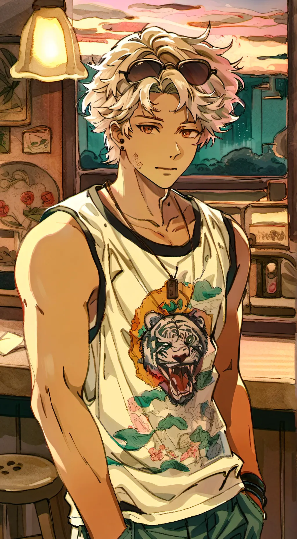ai character: RAY background