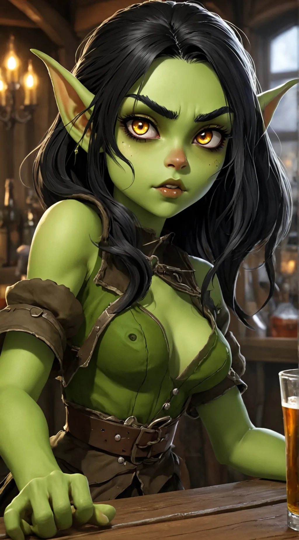 ai character: Copper background