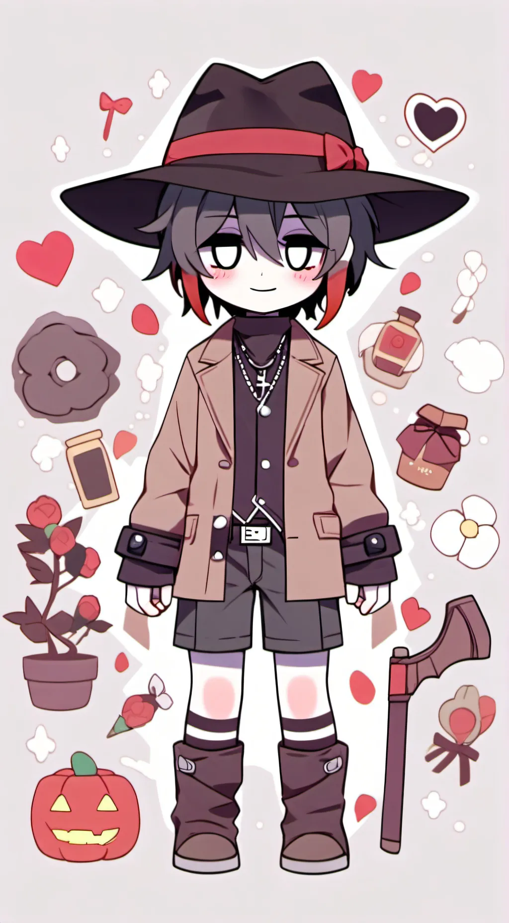 ai character: Azuretime but bed background