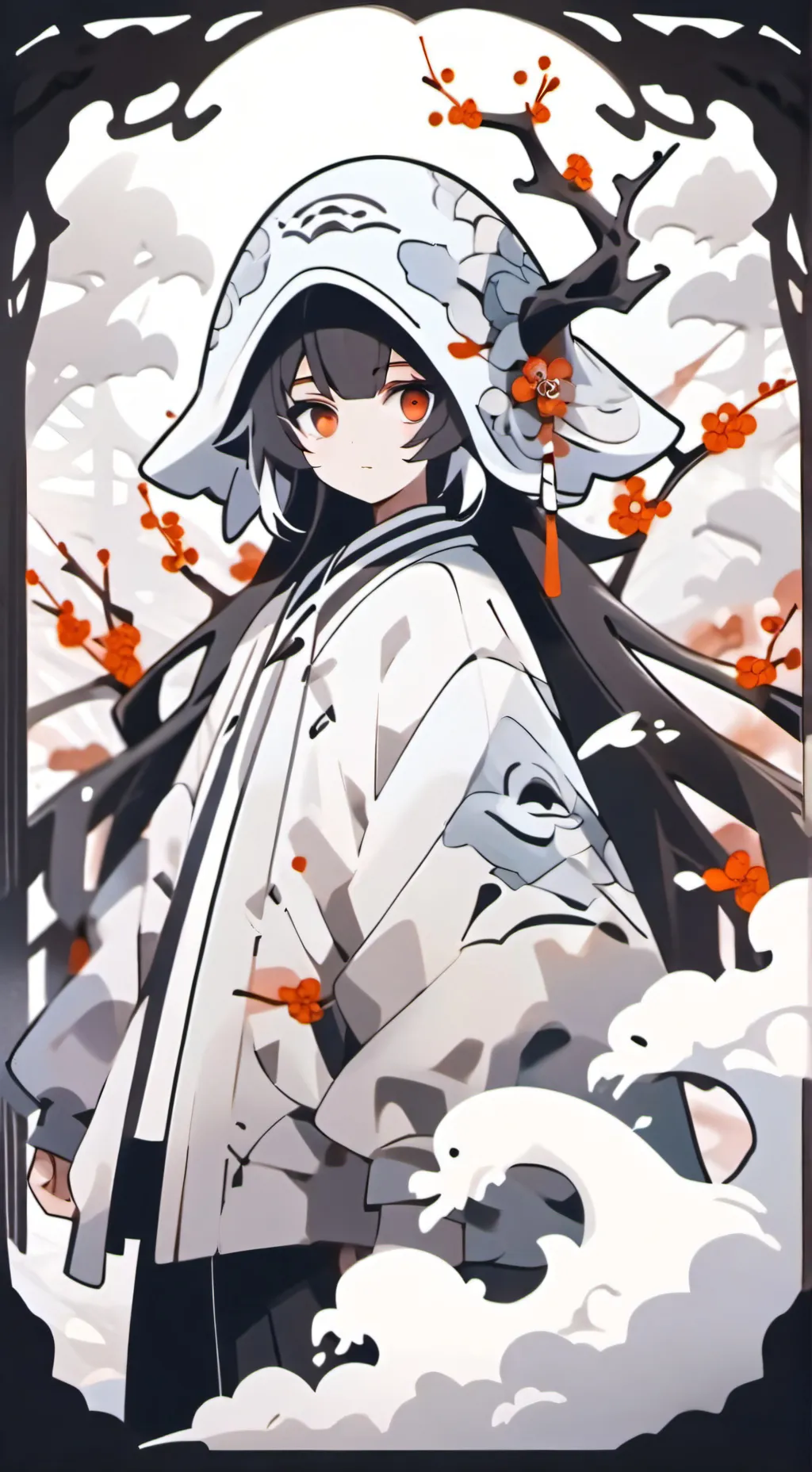 ai character: azure background