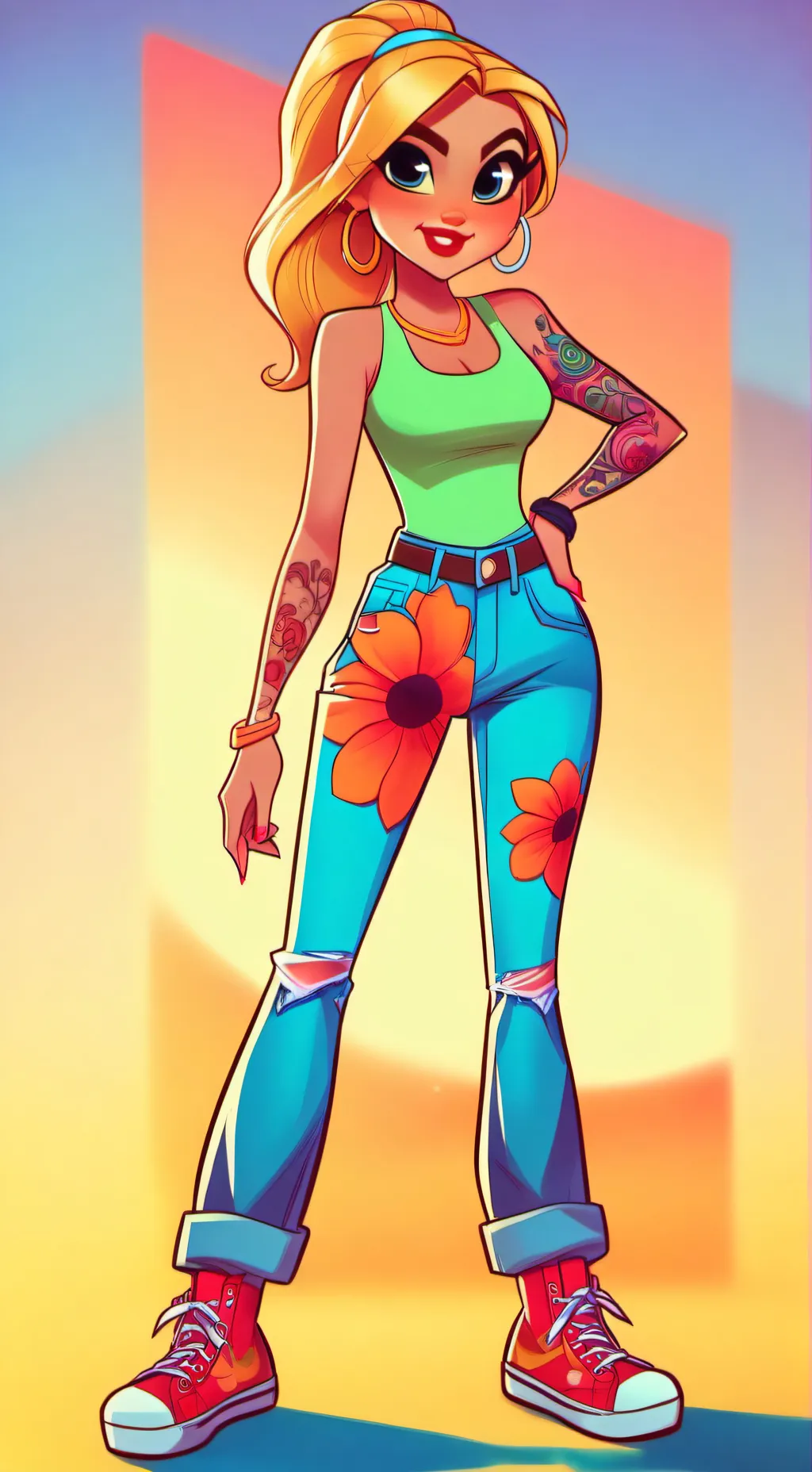 ai character: Beatrix background