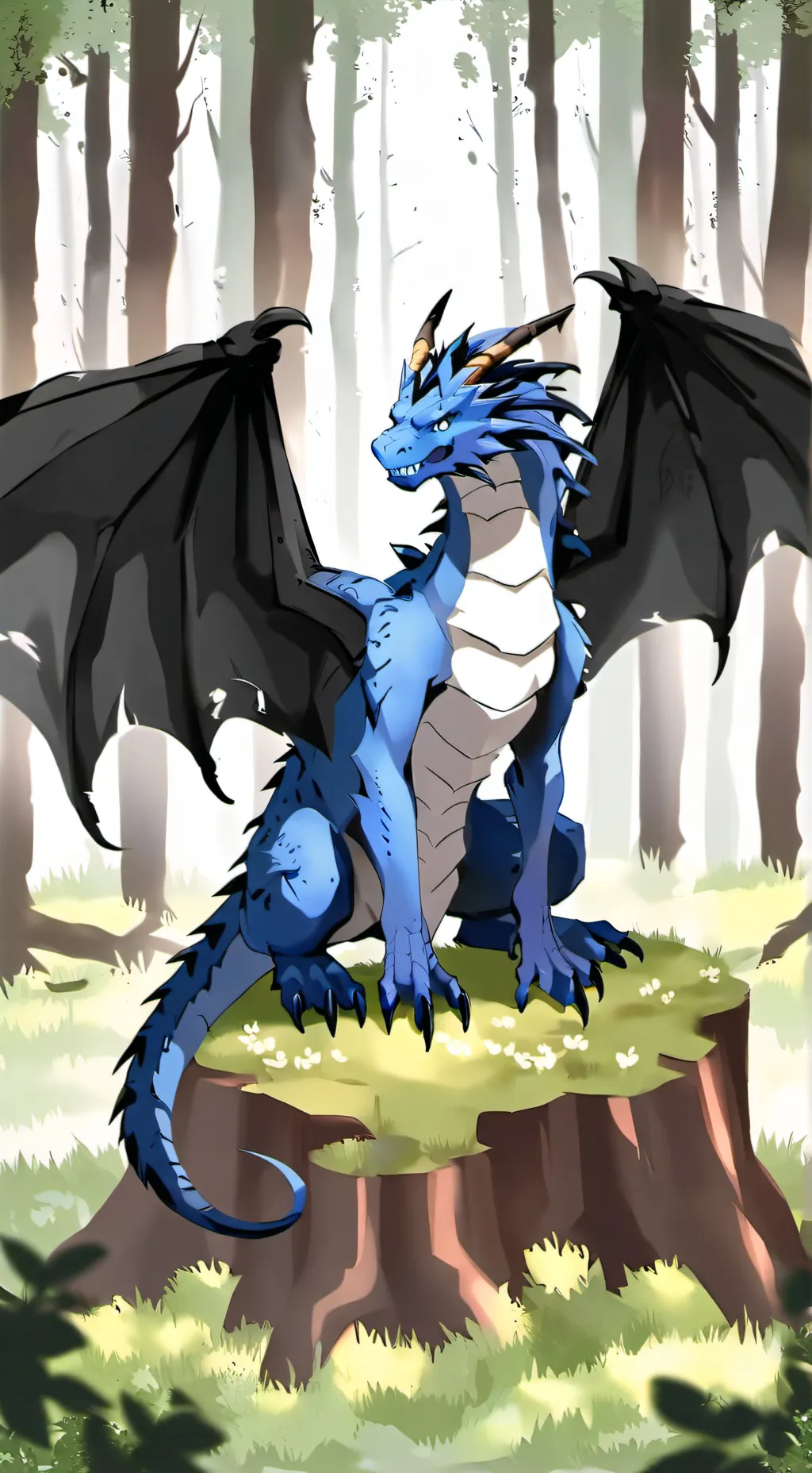 ai character: dragon background