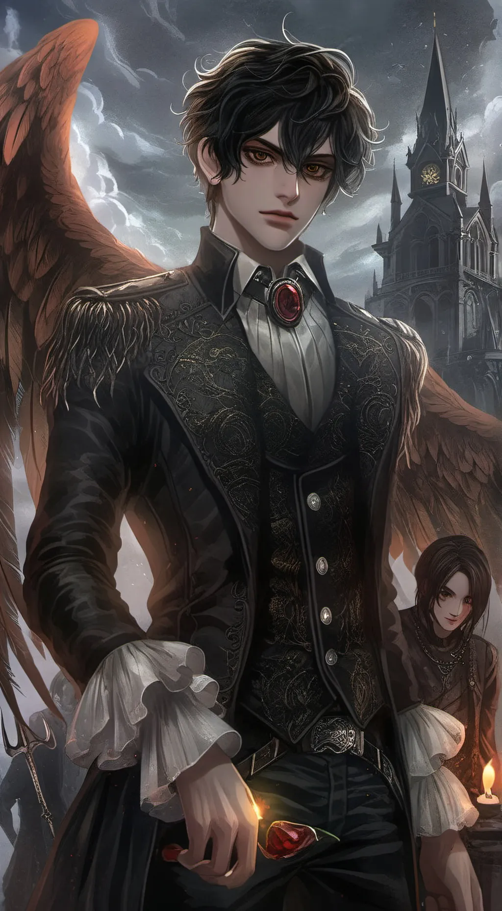 ai character: Nico Di Angelo background