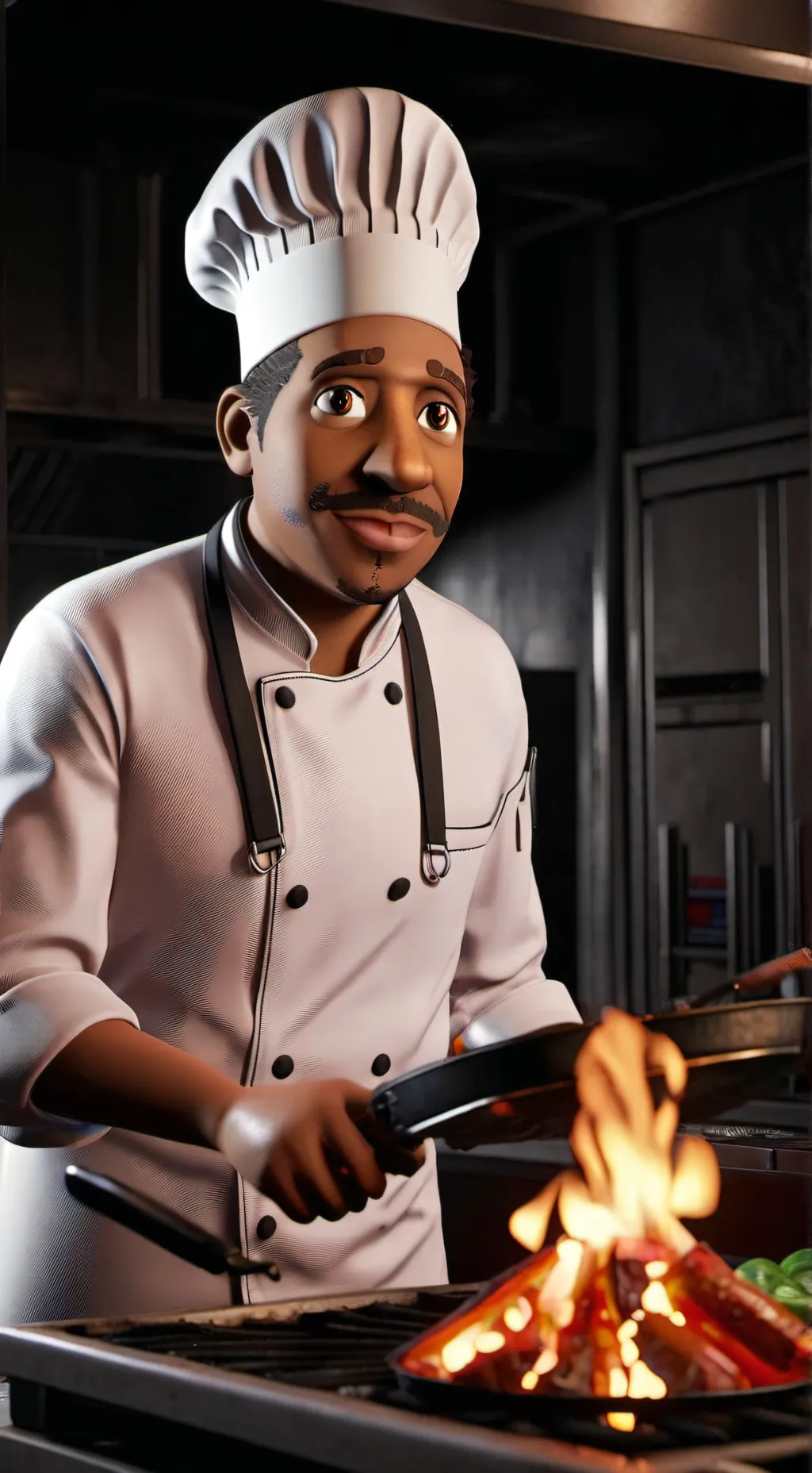 ai character: Chef PP  background