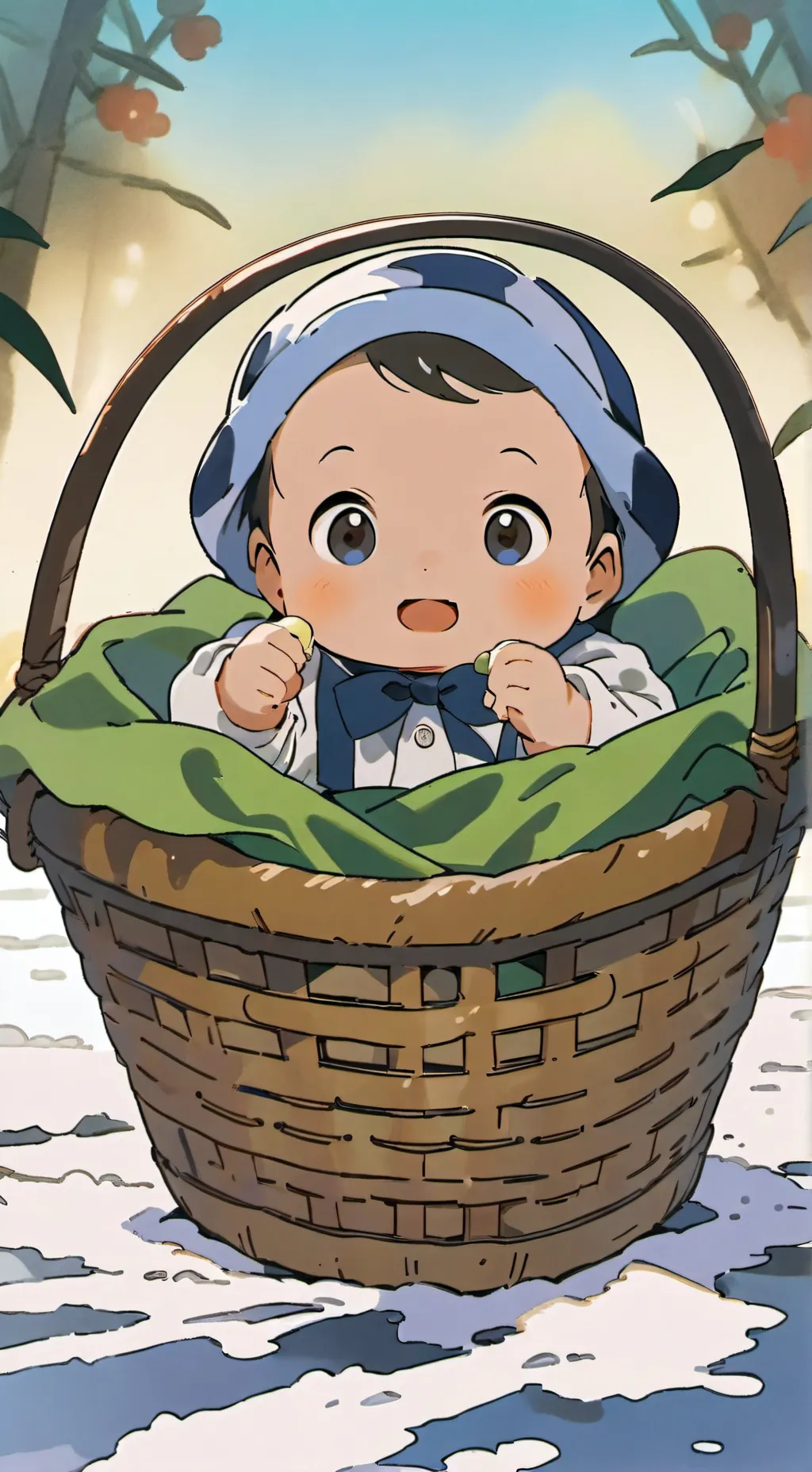ai character: A Baby background