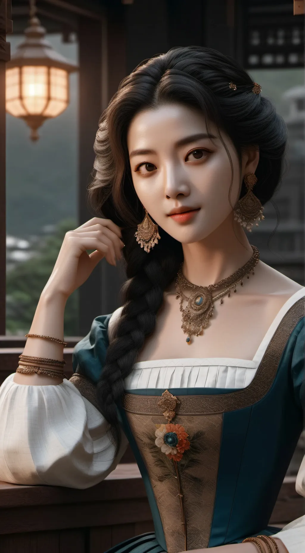 ai character: Lisa  background