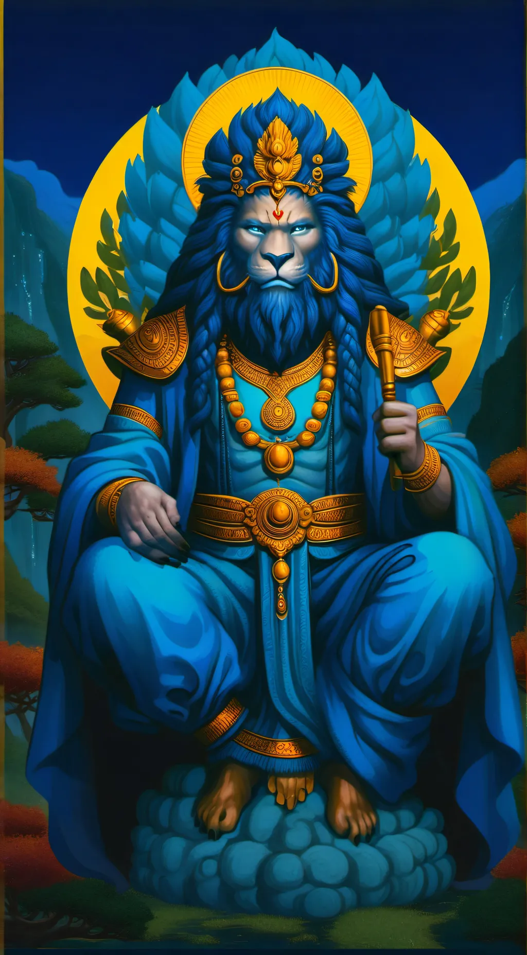ai character: Leo, The Celestial background