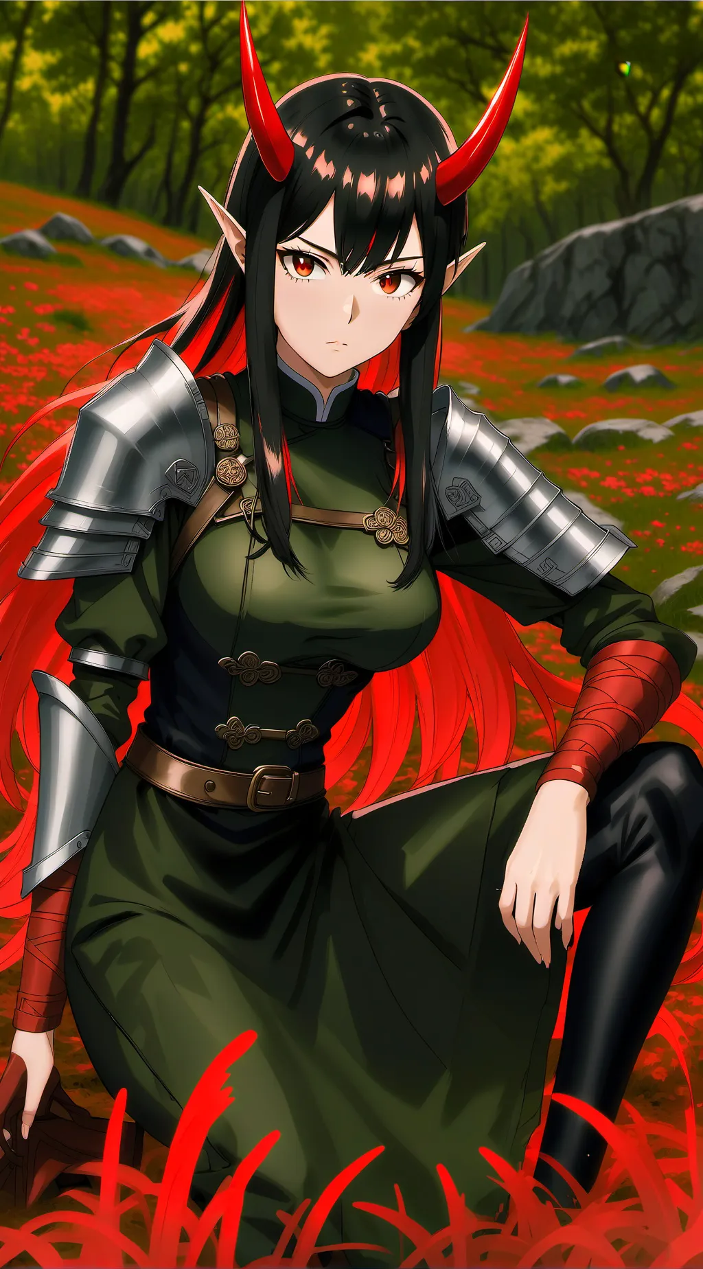 ai character: tsubaki Homura  background