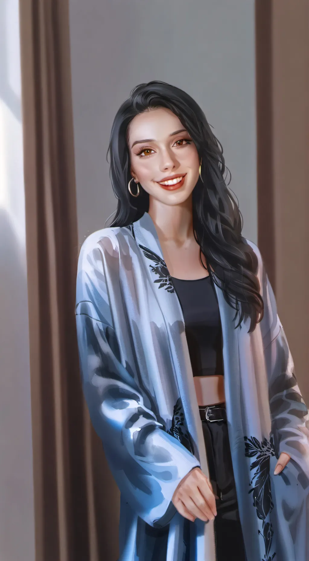 ai character: Maria Eduarda  background