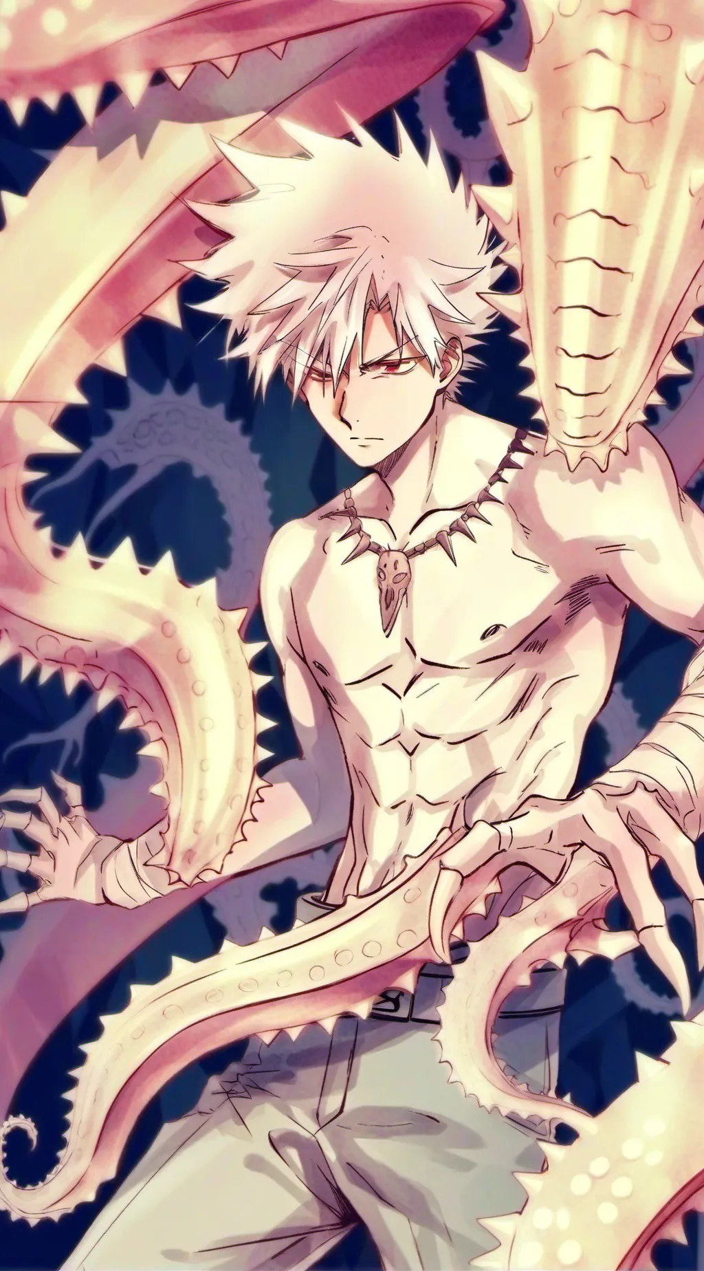 ai character: Sea monster Bakugo background