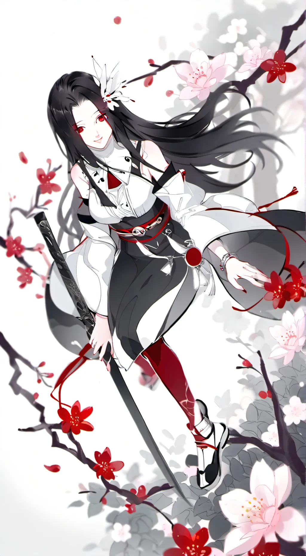 ai character: hanako the blossom background